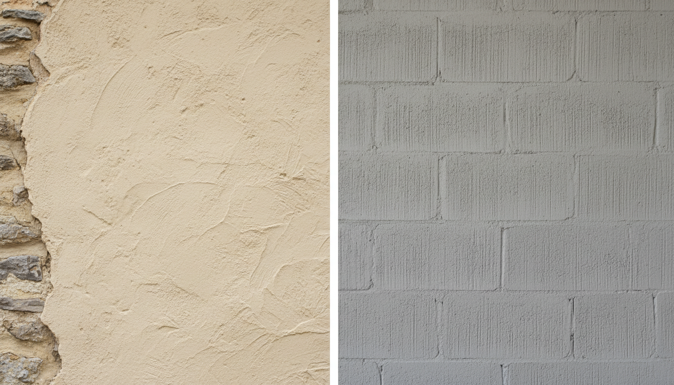 Enduit chaux ou enduit monocouche : comparatif