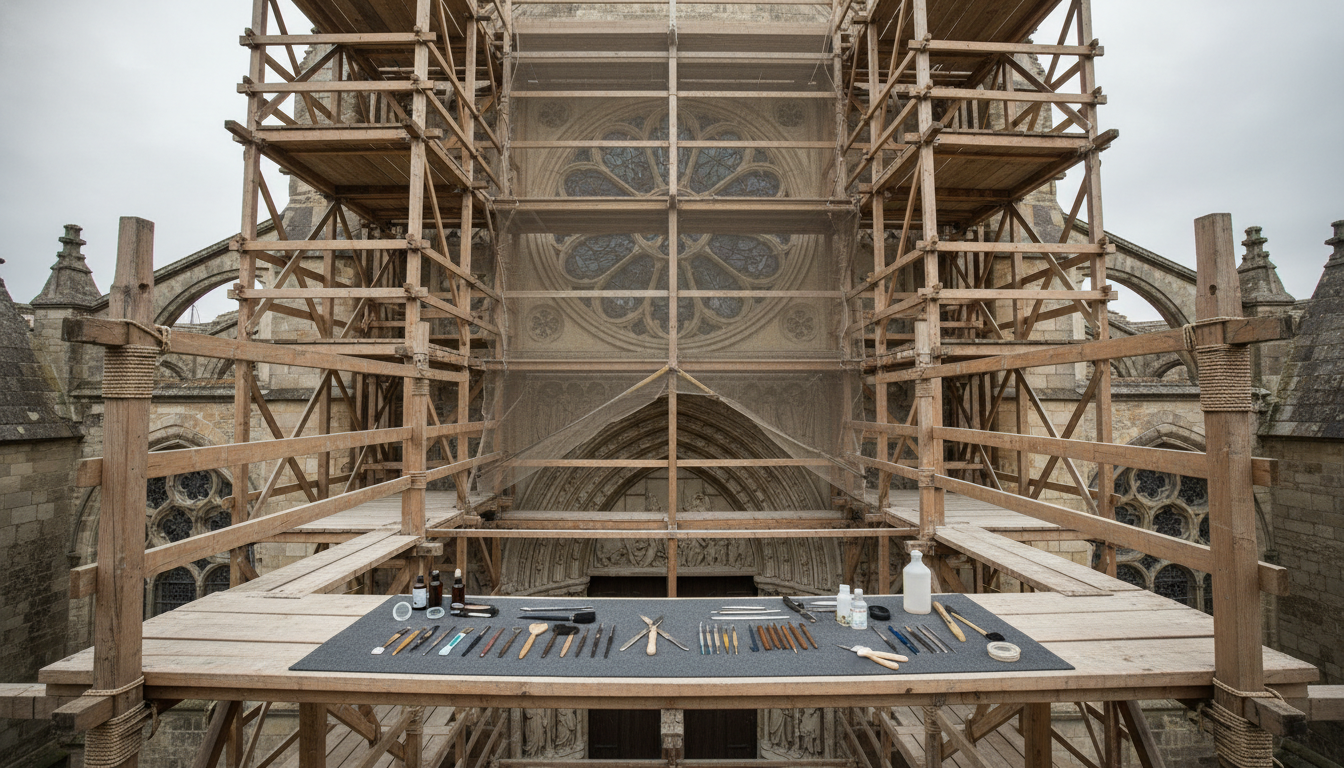 Rénovation de façade d'un monument historique
