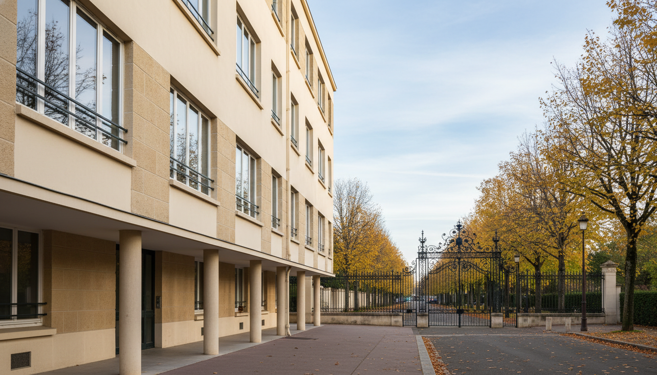 Façade caractéristique de Antony