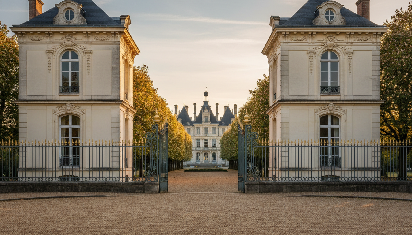 Façade caractéristique de Maisons-Laffitte