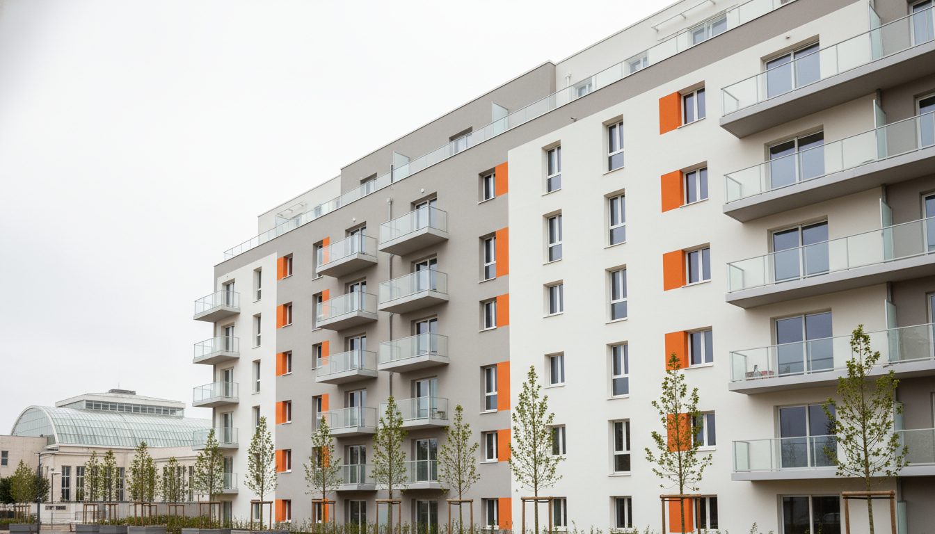 Façade caractéristique de Massy