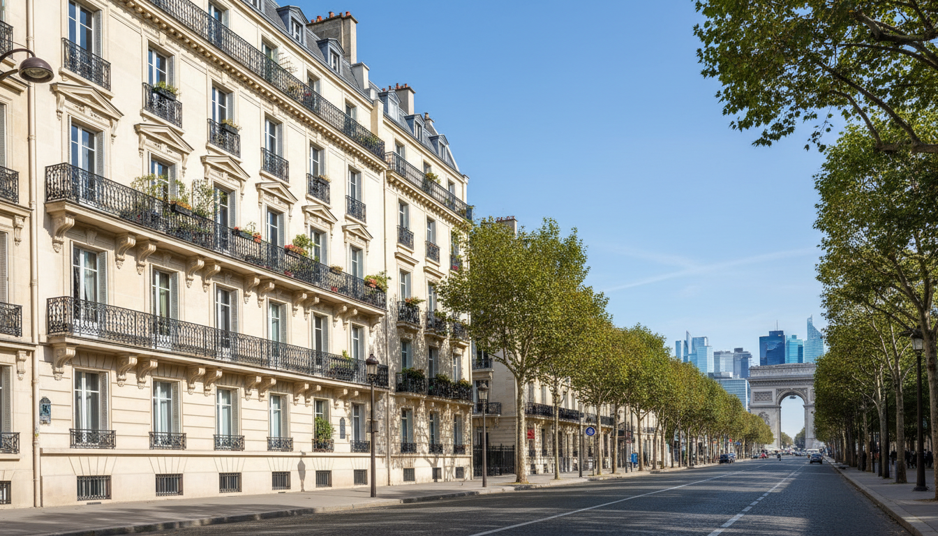 Façade caractéristique de Neuilly-sur-Seine