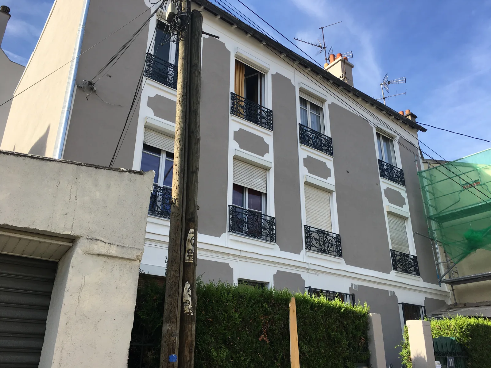 Isolation thermique par l'extérieur et faux colombage Ivry-sur-Seine — après