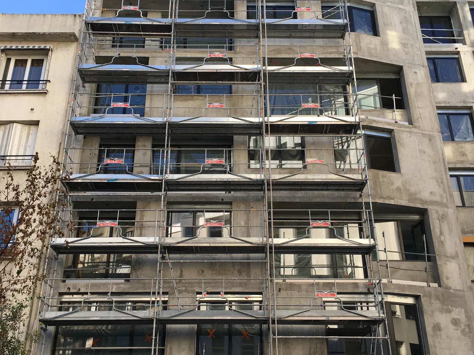 Isolation thermique par l'extérieur en laine de roche Boulogne-Billancourt — avant